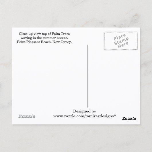 Was je maar hier Point Pleasant Beach NJ Briefkaart (Achterkant)