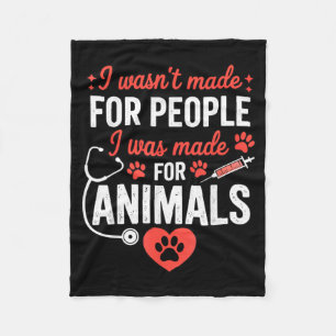 was Made Animals Vet istant Animal Dierenarts Fleece Deken