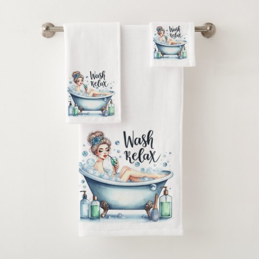 Was Relax Bubble Bath Bad Handdoek (Insitu)