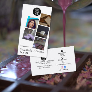 was smelt Kaarsenmaker Fotoporfemetaal ontwerp Visitekaartje