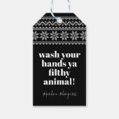 Was uw handen 2020 Funny Humor Sweater Stitch Cadeaulabel (Voorkant)