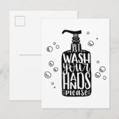 Was uw handen alstublieft briefkaart (Voorkant / Achterkant)