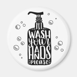 Was uw handen alstublieft magneet