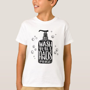 Was uw handen alstublieft t-shirt