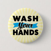 Was uw handen Button (Voorkant)