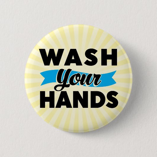 Was uw handen Button (Voorkant)