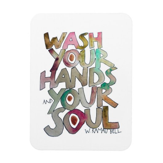 Was uw handen en uw Soul-koelkast magneet (Verticaal)