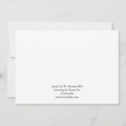 Was uw handen en verkoop uw briefkaart (Achterkant)