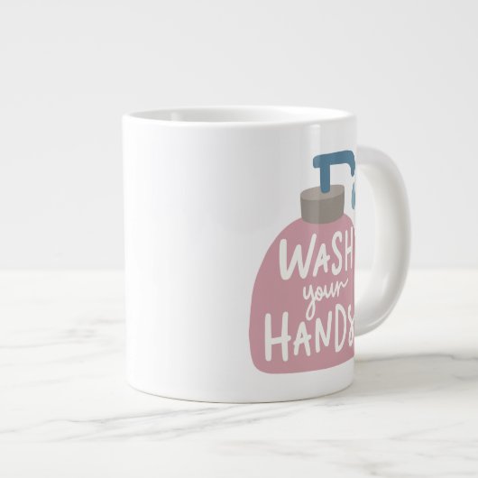 Was uw handen extra grote beker (Voorkant rechts)