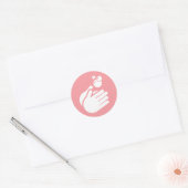 Was uw handen - Handwas Arts Verpleegkundige & Gri Ronde Sticker (Envelop)