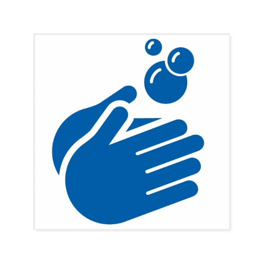 Was uw handen - Handwas het Coronavirus en griep Zelfinktende Stempel (Design)