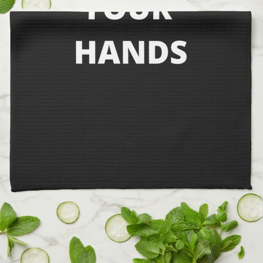 Was uw handen keukenhanddoek (Gevouwen)