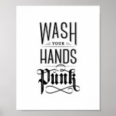 Was uw handen Punk - zwart Poster (Voorkant)