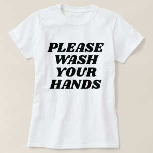 Was uw handen t-shirt