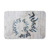 Was uw zorgen onderweg door Rustic Boho Badmat (Voorkant)