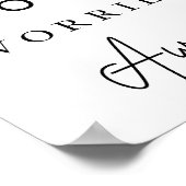 Was uw zorgen weg van het badkamerwand poster (Hoek)