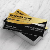 Was wasdruk zwart en Gold reiniging Visitekaartje