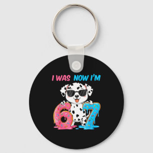 Was zes zeven dalmatiner hond 67 meme 7e verjaarda sleutelhanger