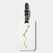 Wasabi Allyl Isothiocyanaat Moleculaire formule Bagagelabel (Voorkant verticaal)