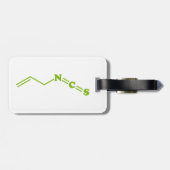 Wasabi Allyl Isothiocyanaat Moleculaire formule Bagagelabel (Achterkant horizontaal)