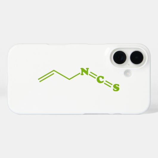 Wasabi Allyl Isothiocyanaat Moleculaire formule Case-Mate iPhone Case (Achterkant (horizontaal))