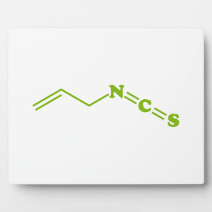 Wasabi Allyl Isothiocyanaat Moleculaire formule Fotoplaat