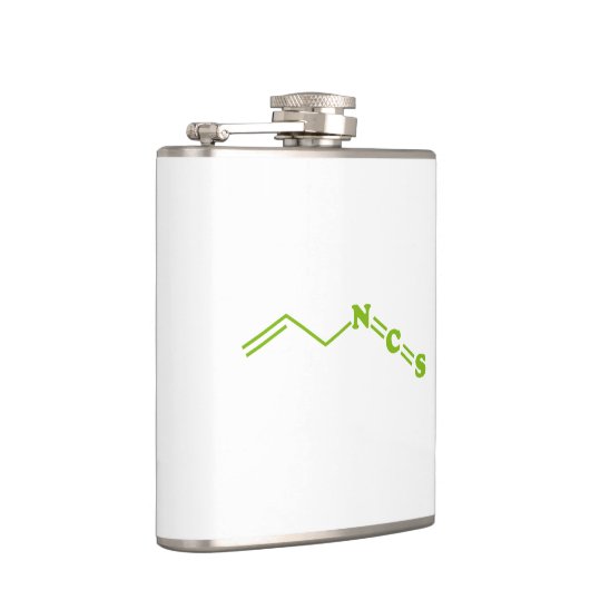 Wasabi Allyl Isothiocyanaat Moleculaire formule Heupfles (Rechts)