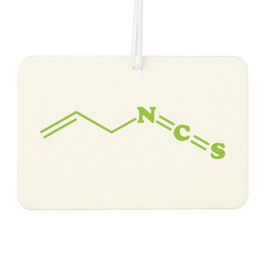 Wasabi Allyl Isothiocyanaat Moleculaire formule Luchtverfrisser (Achterkant)
