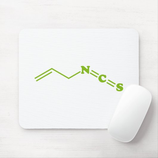 Wasabi Allyl Isothiocyanaat Moleculaire formule Muismat (Met muis)