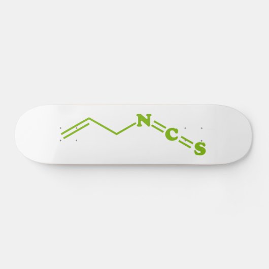 Wasabi Allyl Isothiocyanaat Moleculaire formule Skateboard (Horizontaal)