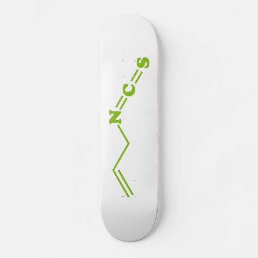 Wasabi Allyl Isothiocyanaat Moleculaire formule Skateboard (Voorkant)