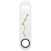 Wasabi Allyl Isothiocyanaat Moleculaire formule Speed Flessenopener (Voorkant)