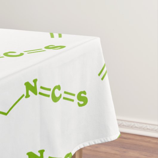Wasabi Allyl Isothiocyanaat Moleculaire formule Tafelkleed (Voorbeeld)