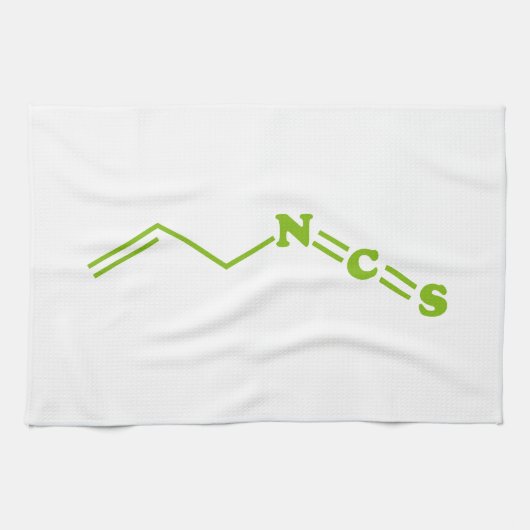 Wasabi Allyl Isothiocyanaat Moleculaire formule Theedoek (Horizontaal)