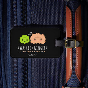 Wasabi en Gember Samen Voor Altijd Bagagelabel
