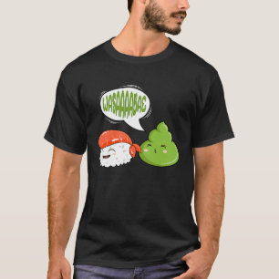 Wasabi Salmon Sushi Japans mierikswortel T-shirt