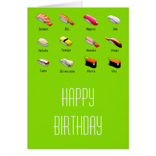 Wasabi sushi Japans schattig voedsel