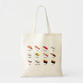 Wasabi sushi Japans schattig voedsel Tote Bag (Voorkant)
