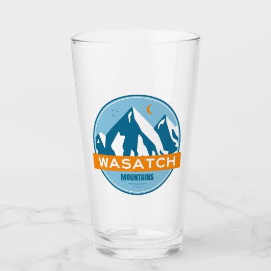 Wasatch Mountains Utah Glas (Voorkant)