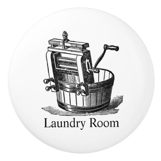 wasbakkerij keramische knop (Voorkant)