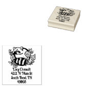 wasbeer adres 	rubberstempel (Gestempeld)