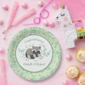 wasbeer Baby shower Papieren Bordje (Feest)