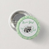 wasbeer Baby shower Ronde Button 3,2 Cm (Voorkant /achterkant)
