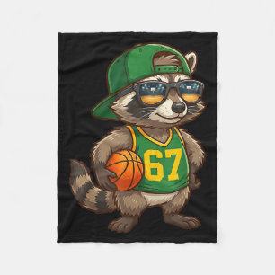 Wasbeer Basketbal 67 Gen Alpha Slang Srts Mannen J Fleece Deken