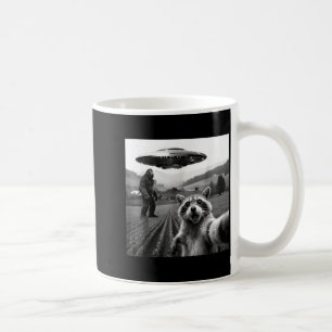 Wasbeer Bigfoot Selfie Ufo Grappige Wasbeer Alien Koffiemok
