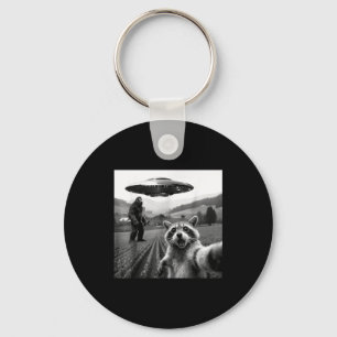 Wasbeer Bigfoot Selfie Ufo Grappige Wasbeer Alien  Sleutelhanger