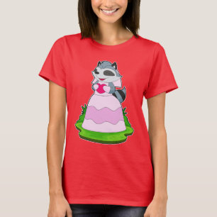 Wasbeer Bruid Hart Trouwen T-shirt