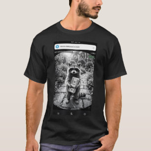 Wasbeer Cash Deur Camera Meme Ontwerp T-shirt