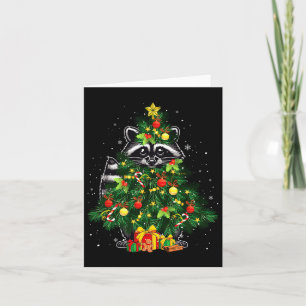 Wasbeer Cosplay Xmas Tree Matching Dierenvriend Ki Kaart
