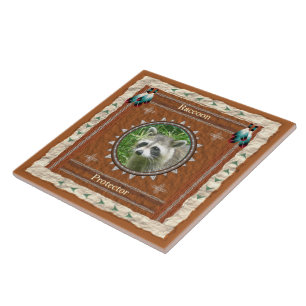 Wasbeer - de Ceramiektegel van de Beschermer Tegeltje